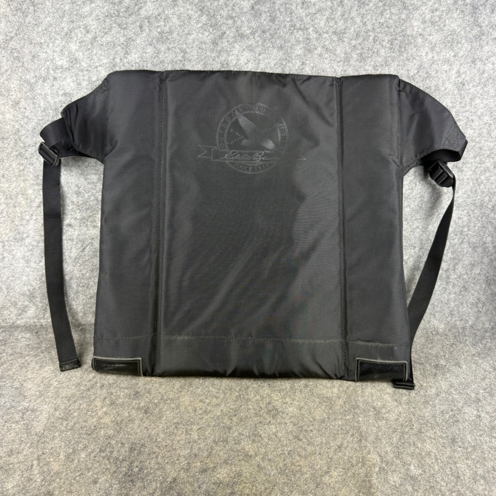 Eddie Bauer Stadium Seat Folding Portable Bleacher Chair Black Nylon Adjustable
